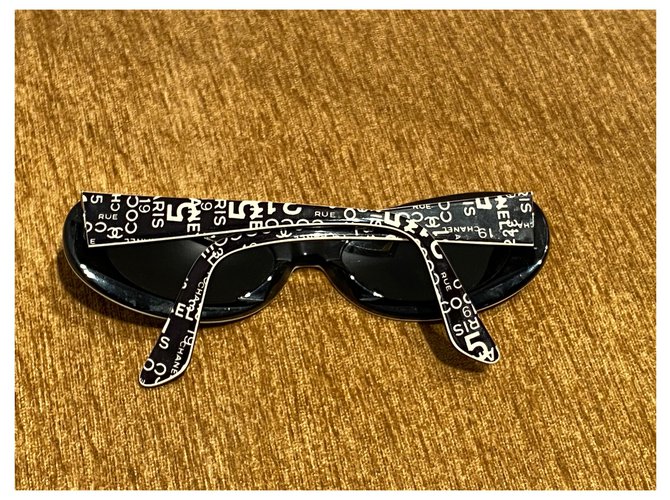 Chanel Sonnenbrille Schwarz Weiß - Ansicht 7