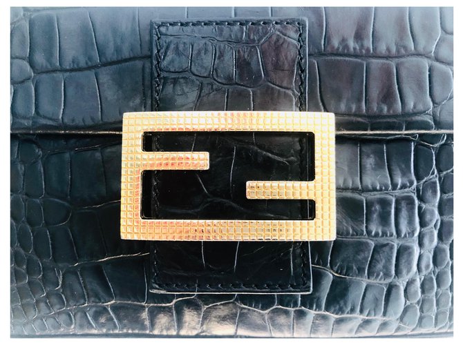 Fendi Baguette vintage Nero - vista 5