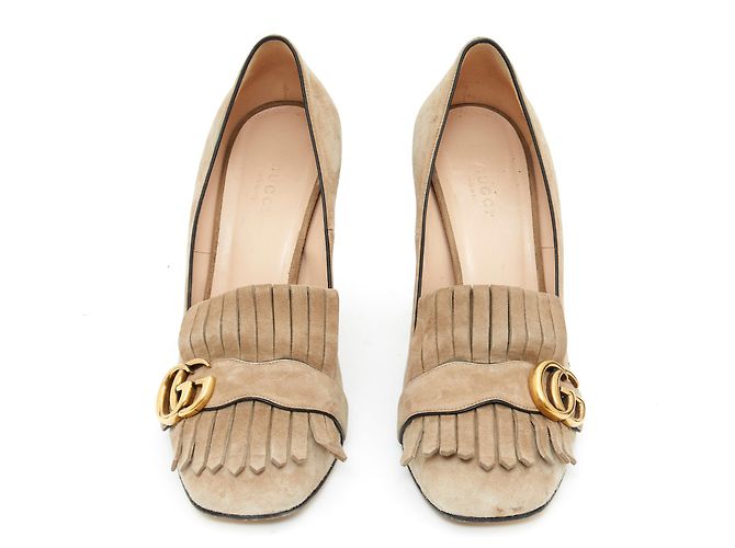 Gucci MARMONT gefüttert G SUEDE BEIGE EU40 - Ansicht 2