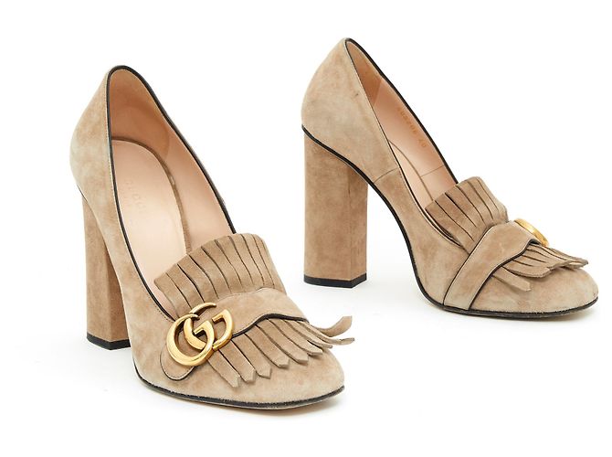 Gucci MARMONT gefüttert G SUEDE BEIGE EU40 - Ansicht 3