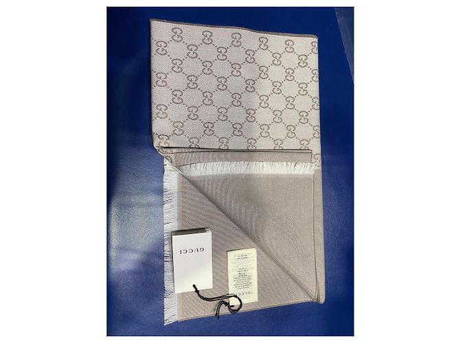 sciarpa gucci ggweb beige nuova - vista 2