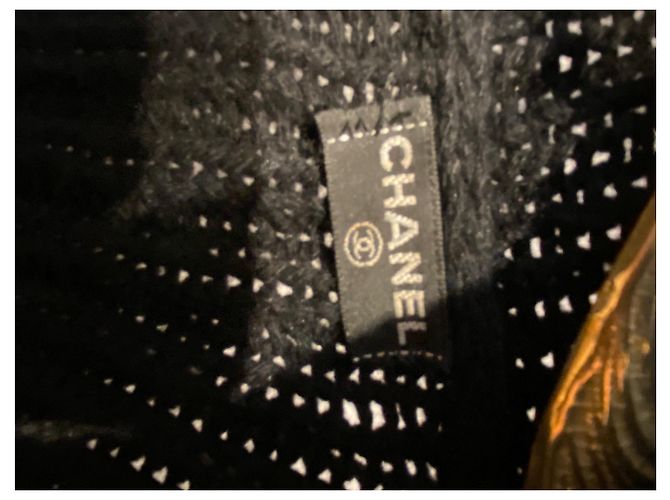 Chanel Weste Schwarz Wolle und Kaschmir - Ansicht 8