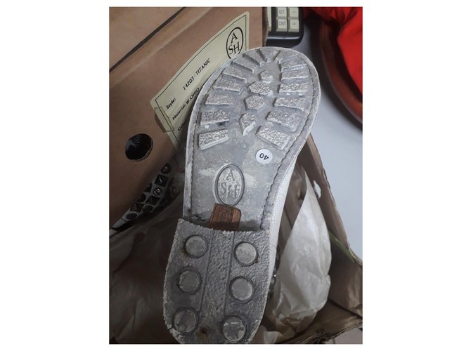 Ash Biker Boots Weiß Leder - Ansicht 6