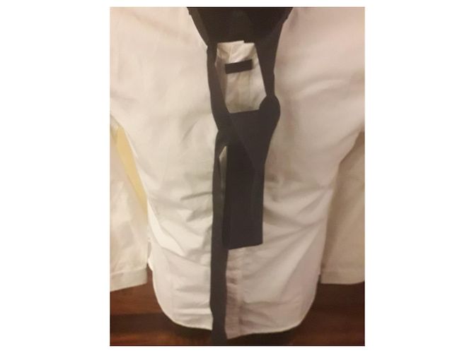 Camicia Balenciaga Bianca in Cotone Bianco - vista 6