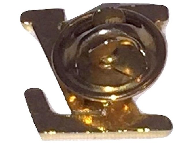 Spilla da giacca LOUIS VUITTON MONOGRAM D'oro - vista 3