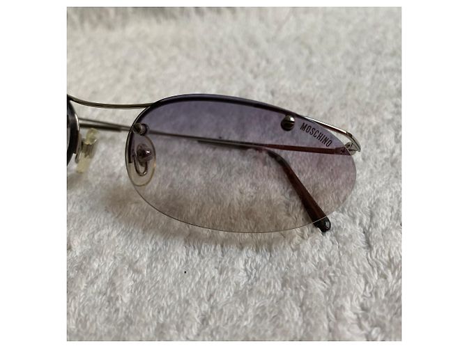 Occhiali da sole vintage Moschino slim Porpora - vista 8