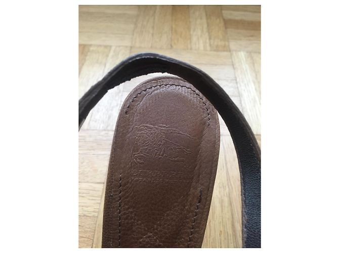 Sandali Burberry in pelle Caramello - vista 4