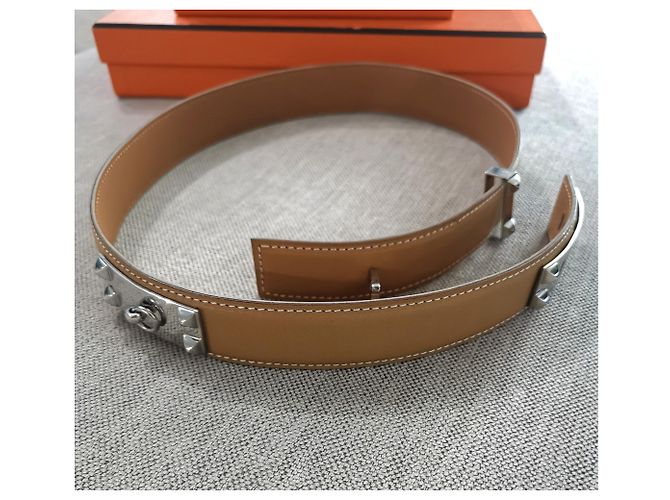 Hermès Cinturón Hermes CDC Collier de Chien Caramelo - vista 2