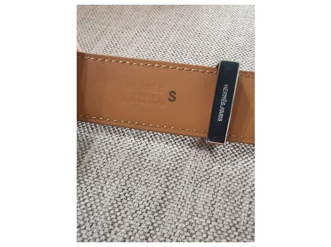 Hermès Cinturón Hermes CDC Collier de Chien Caramelo - vista 3