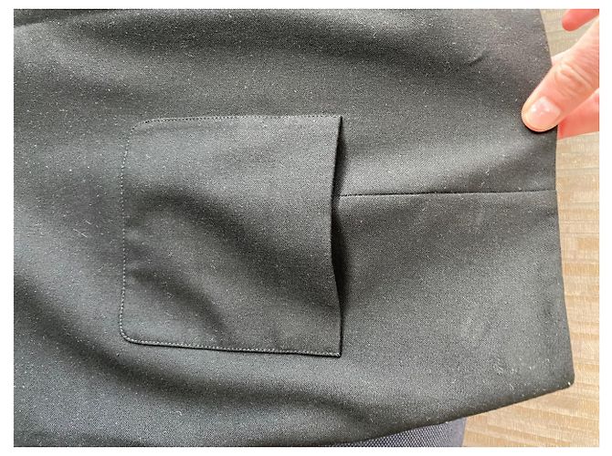 Falda Chanel Uniform negra talla 42 Negro - vista 2