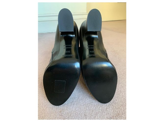 Botines Hermès de piel de visón negro 36.5 - vista 5