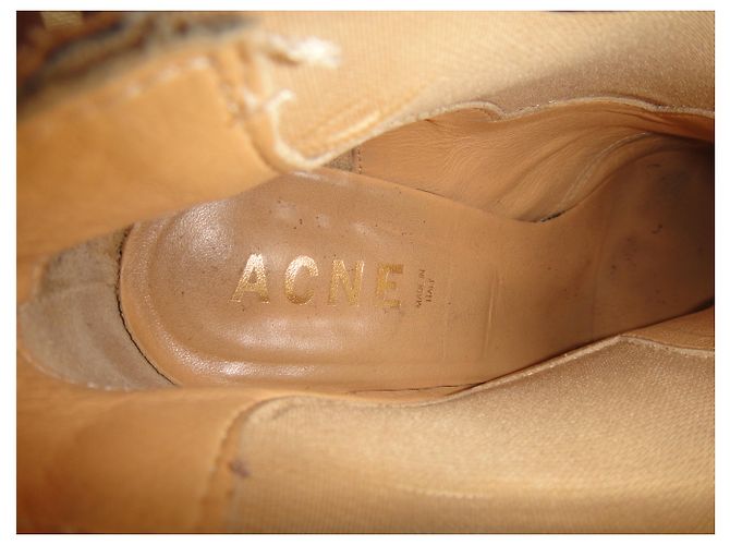 Botas Chelsea Acne de ante amarillo 37 - vista 2