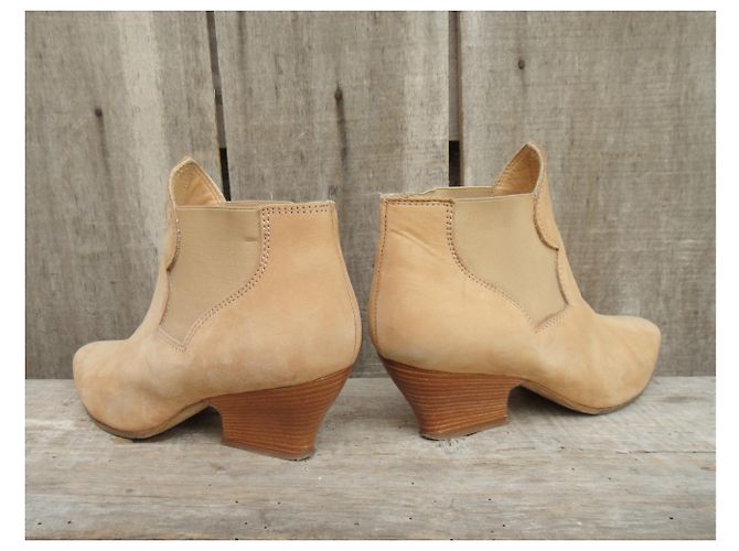 Botas Chelsea Acne de ante amarillo 37 - vista 5