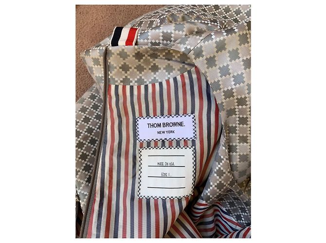 Thom Browne Jacquard Etuikleid Grau Schwarz Mehrfarben - Ansicht 5