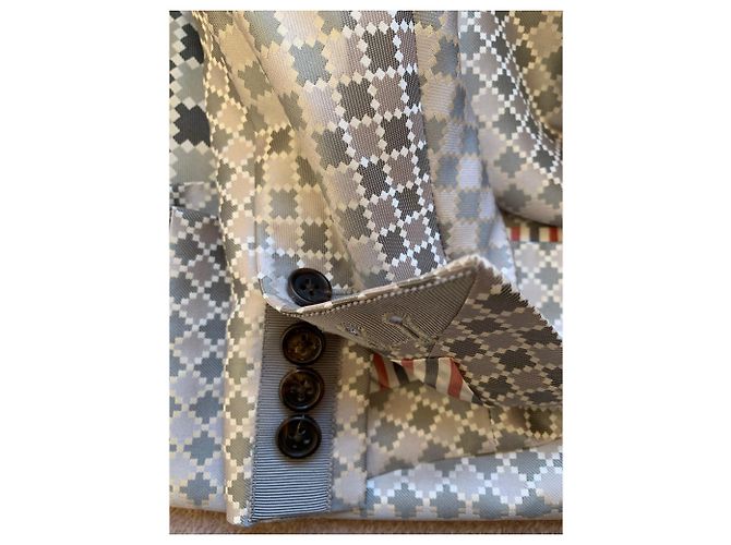 Thom Browne Jacquard Etuikleid Grau Schwarz Mehrfarben - Ansicht 6