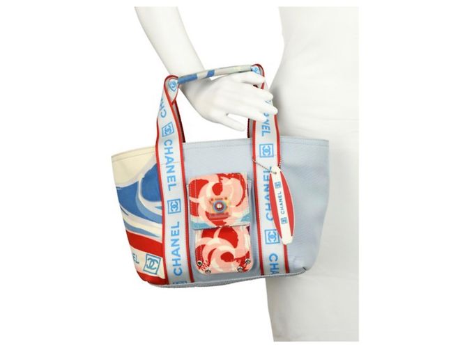 Mademoiselle Borsa sportiva CHANEL Surf Blu Fuschia - vista 10