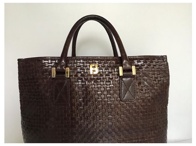 Bolso Fendi de cuero tejido - vista 4