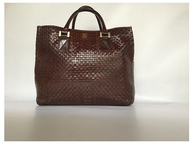 Bolso Fendi de cuero tejido - vista 9