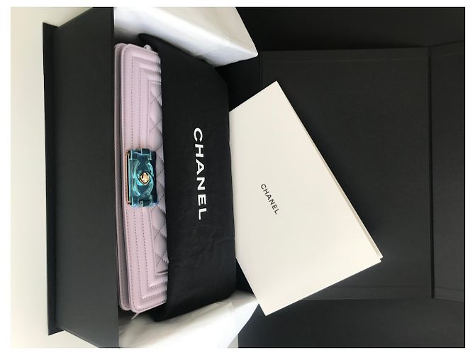 Borsa Chanel Boy viola chiaro , dimensione media , condizione perfetta , neuf Porpora - vista 10