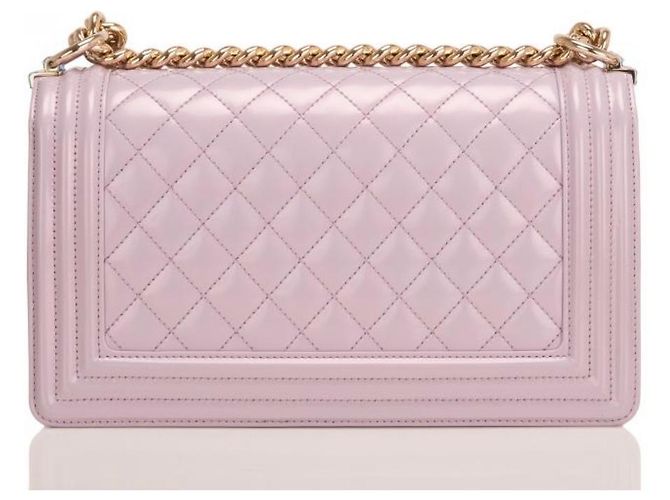 Borsa Chanel Boy viola chiaro , dimensione media , condizione perfetta , neuf Porpora - vista 2