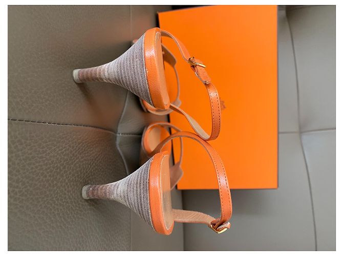 Hermès - Nachtsandalen Orange - Ansicht 4