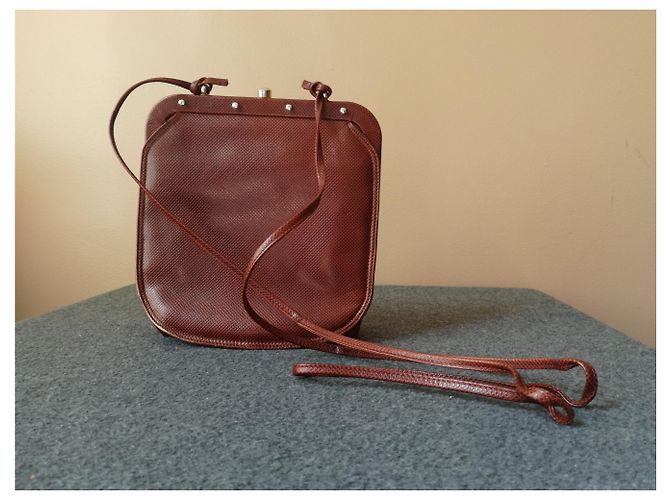 Bottega Veneta Cira Echsenleder Handtasche Cognac - Ansicht 2