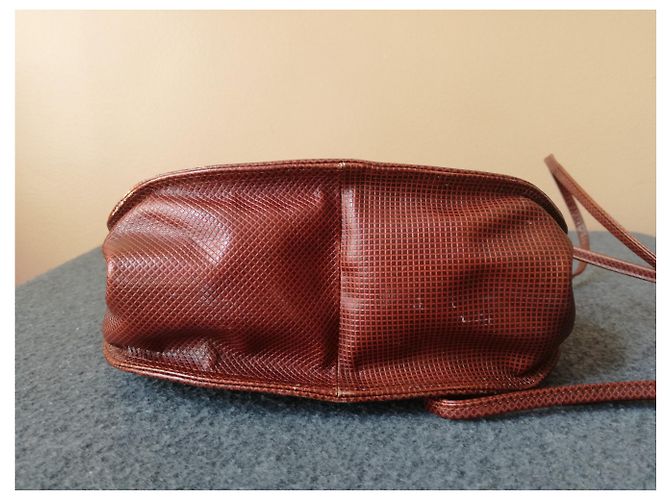 Bottega Veneta Cira Echsenleder Handtasche Cognac - Ansicht 5