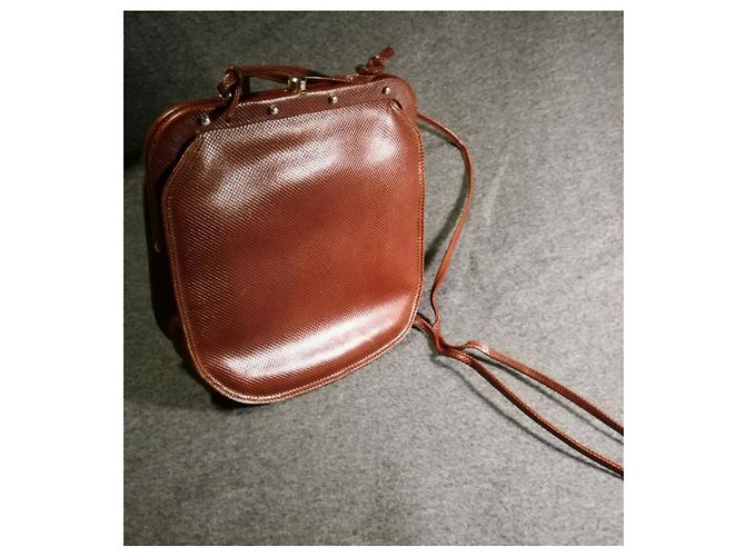 Bottega Veneta Cira Echsenleder Handtasche Cognac - Ansicht 8
