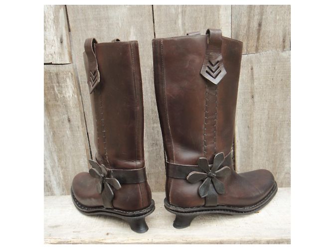 Fendi p Stiefel 39,5 neue Bedingung Dunkelbraun - Ansicht 6