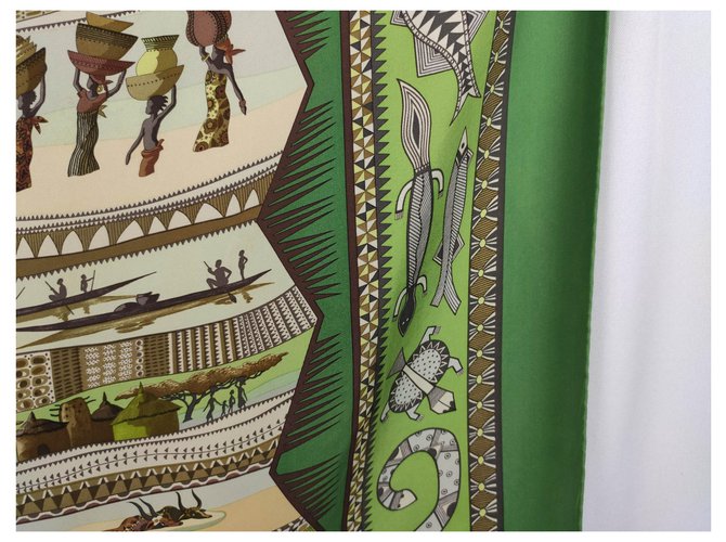 Hermès Vita fluviale, Collettore! Marrone Verde Grigio Bronzo - vista 10