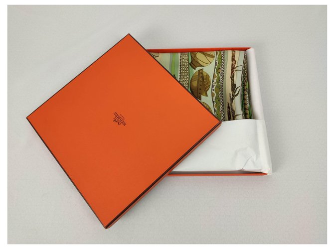 Hermès Vita fluviale, Collettore! Marrone Verde Grigio Bronzo - vista 16