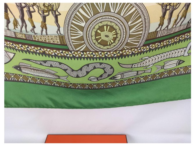 Hermès Vita fluviale, Collettore! Marrone Verde Grigio Bronzo - vista 4