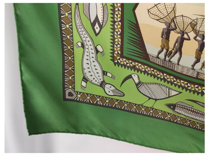 Hermès Vita fluviale, Collettore! Marrone Verde Grigio Bronzo - vista 5