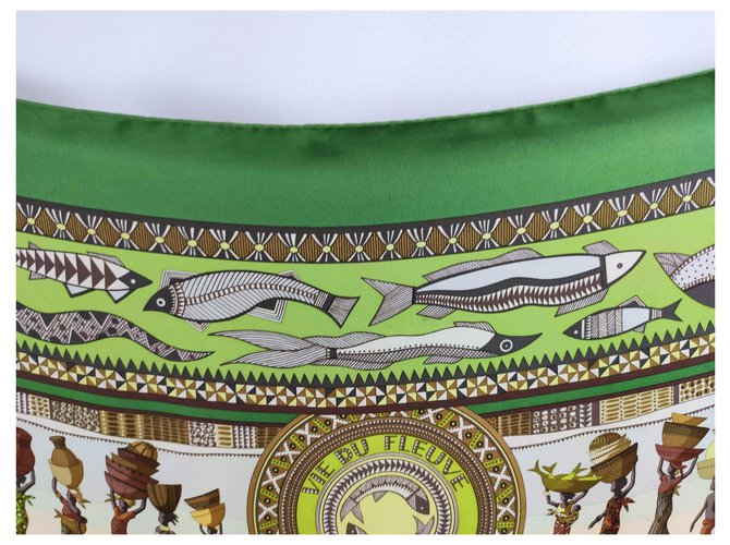 Hermès Vita fluviale, Collettore! Marrone Verde Grigio Bronzo - vista 8