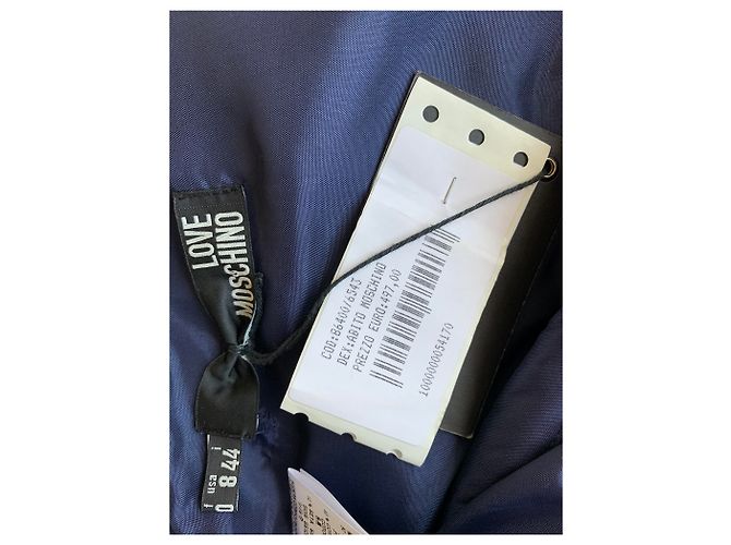 Love Moschino Kleid aus blauer Seide - Ansicht 4