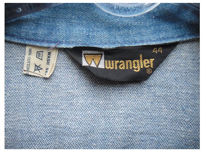 Autre Marque Wrangler Jeansjacke Hellblau Baumwolle XS - Ansicht 2