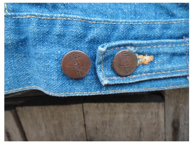 Autre Marque Wrangler Jeansjacke Hellblau Baumwolle XS - Ansicht 5
