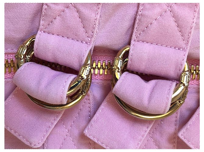 Gonna in cotone rosa Versace - vista 4