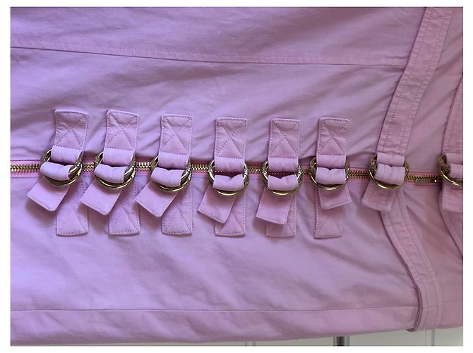 Gonna in cotone rosa Versace - vista 5