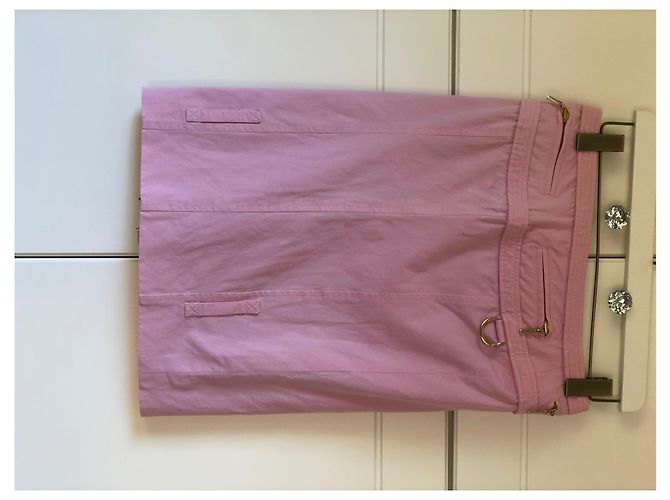 Gonna in cotone rosa Versace - vista 6