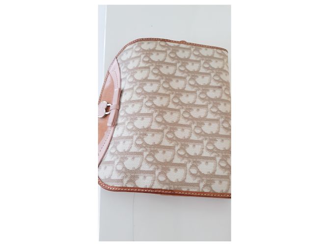 Miss Dior Dior WOC Wallet On Chain in pelle color eggshell Bianco sporco - vista 6