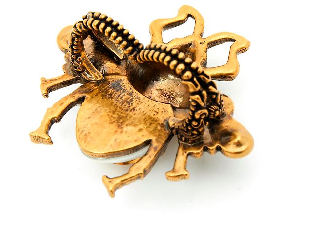 Marmont Gucci BEE RING CRISTALLI E PERLA XXL NOVITÀ - vista 5