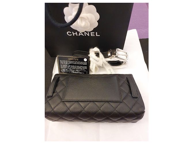 Borsa Chanel per banana chanel / mini bag nuova Nero - vista 12