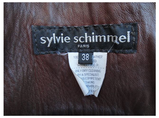 Sylvie Schimmel t Wildleder Stretch Lammjacke 38 Hellbraun - Ansicht 8