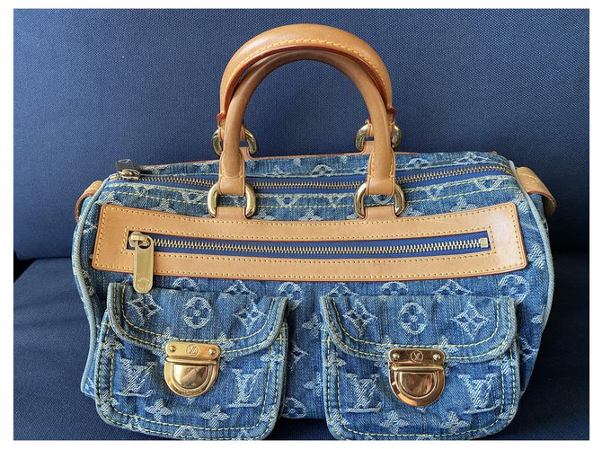 Neo speedy Louis Vuitton Borse Blu - vista 4