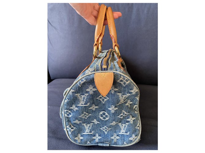 Neo speedy Louis Vuitton Borse Blu - vista 5