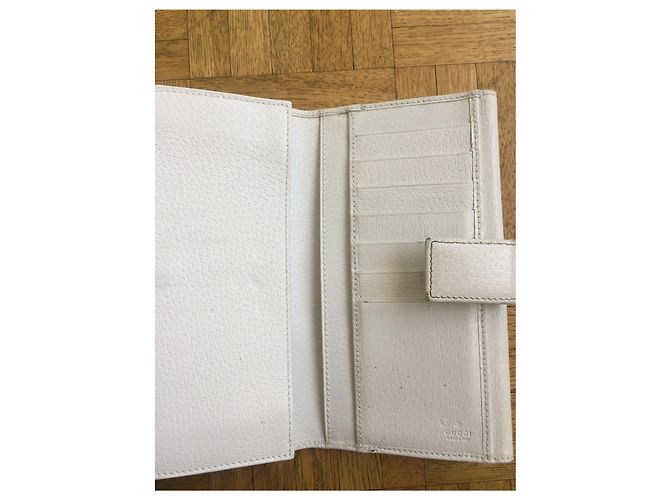 Cartera Gucci en cuero blanco - vista 3