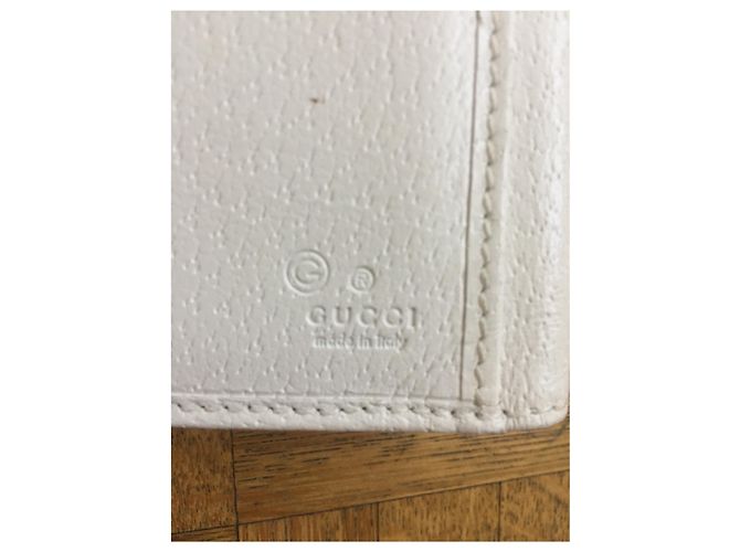 Cartera Gucci en cuero blanco - vista 4