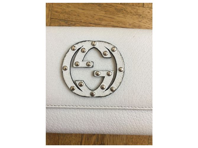Cartera Gucci en cuero blanco - vista 7