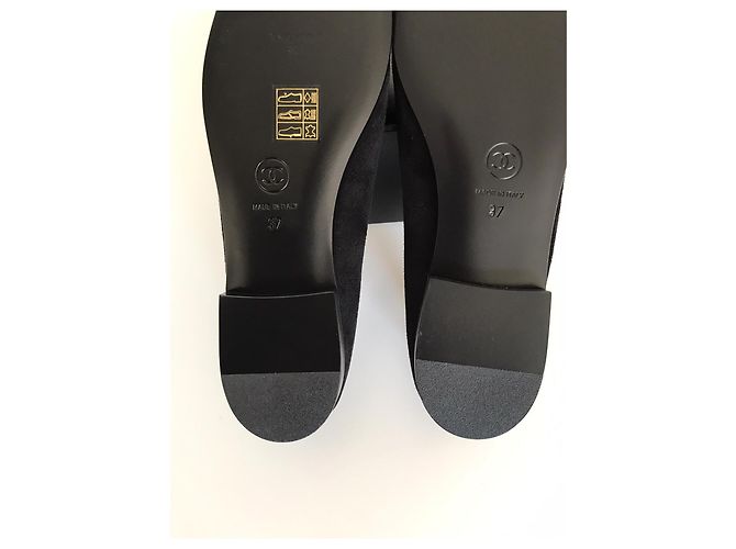 Chanel Hermosas bailarinas con logo 3D Negro Blanco - vista 8
